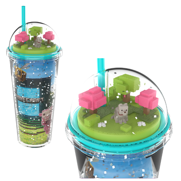 A Minecraft Movie Dome Lid Tumbler