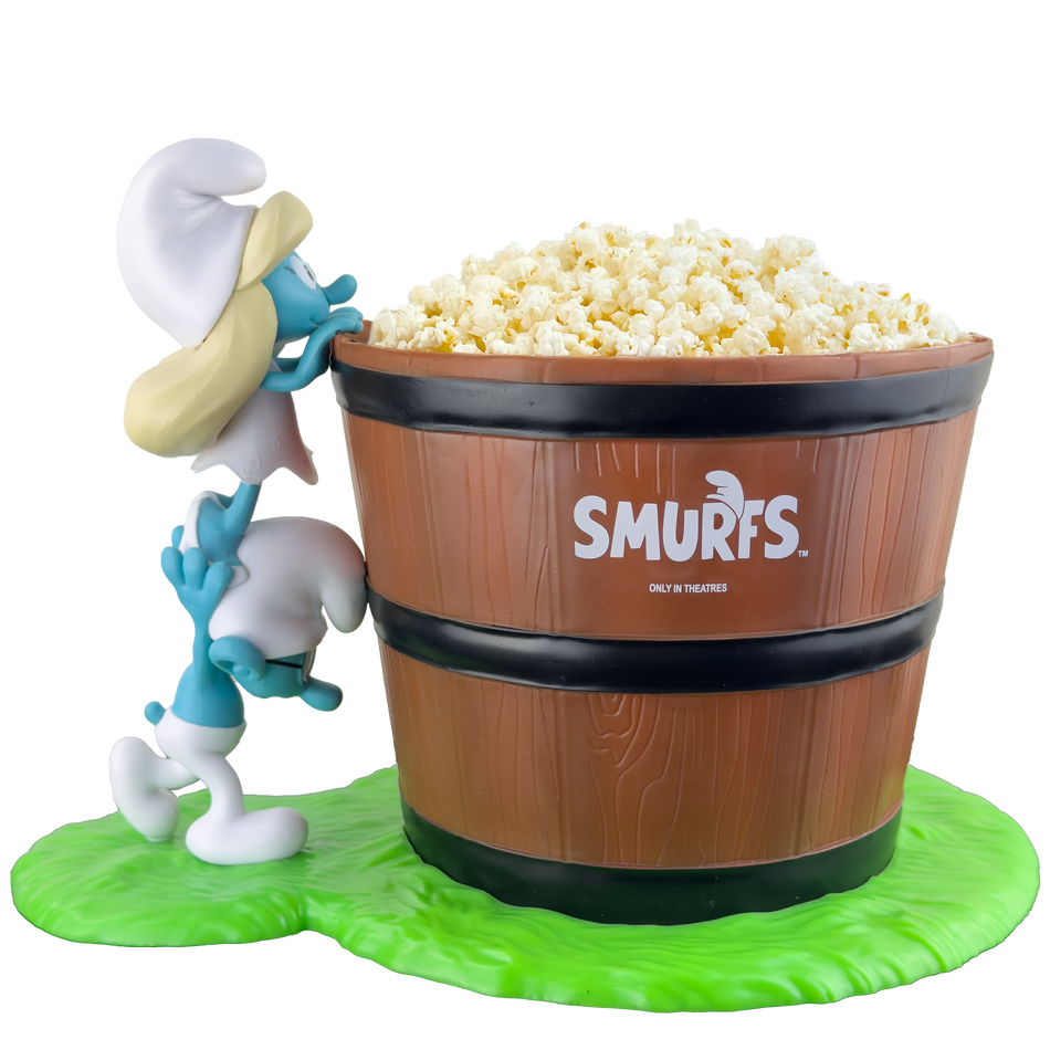 The Smurfs Movie Barrel Popcorn Container