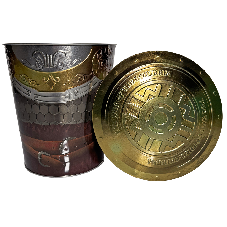 The Lord Of The Rings War Of The Rohirrim Popcorn Tin W/ Molded Shield Lid
