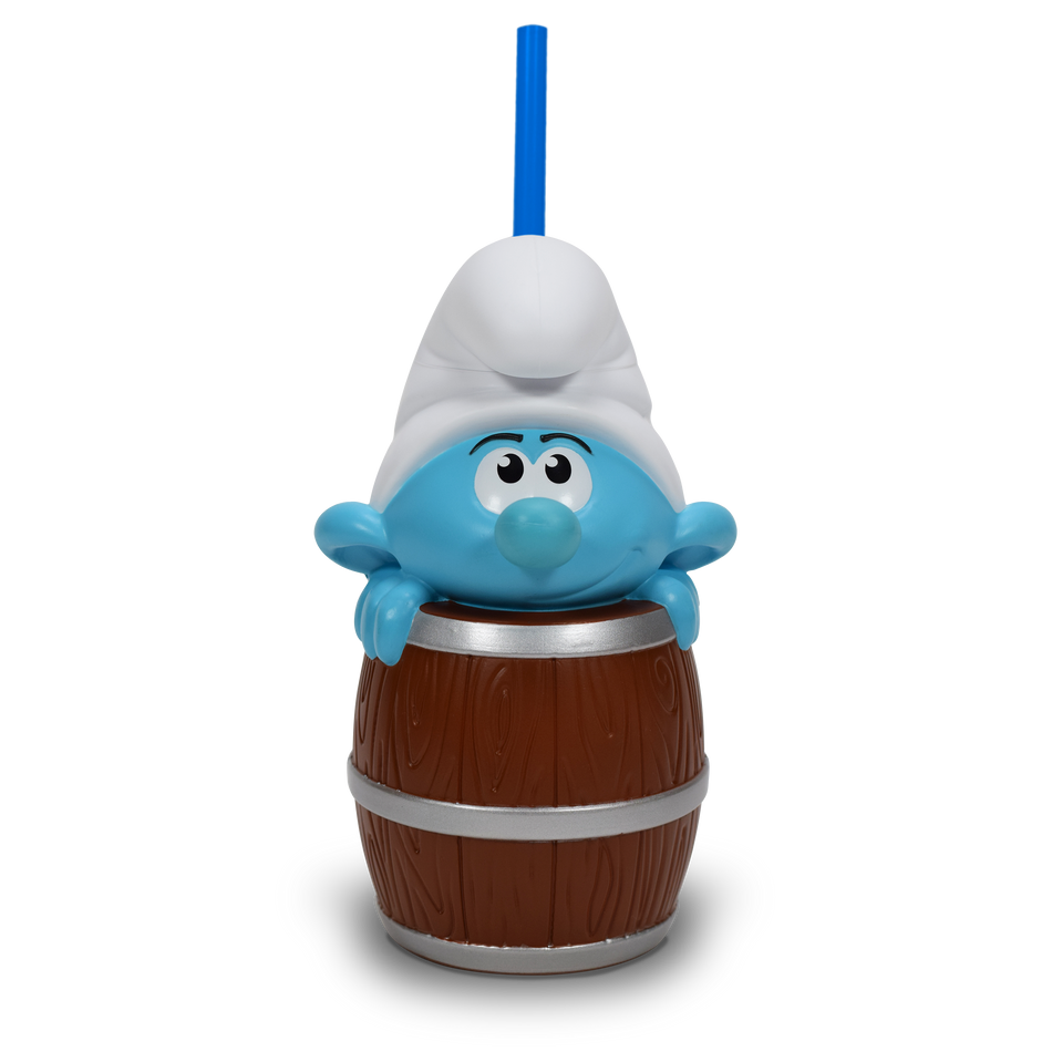 The Smurfs Movie Figure Barrel Cup 22oz