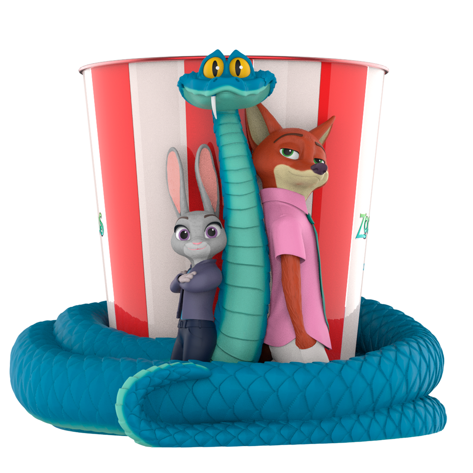 Zootopia 2 Judy, Nick, and Gary Popcorn Bucket Tin 130oz